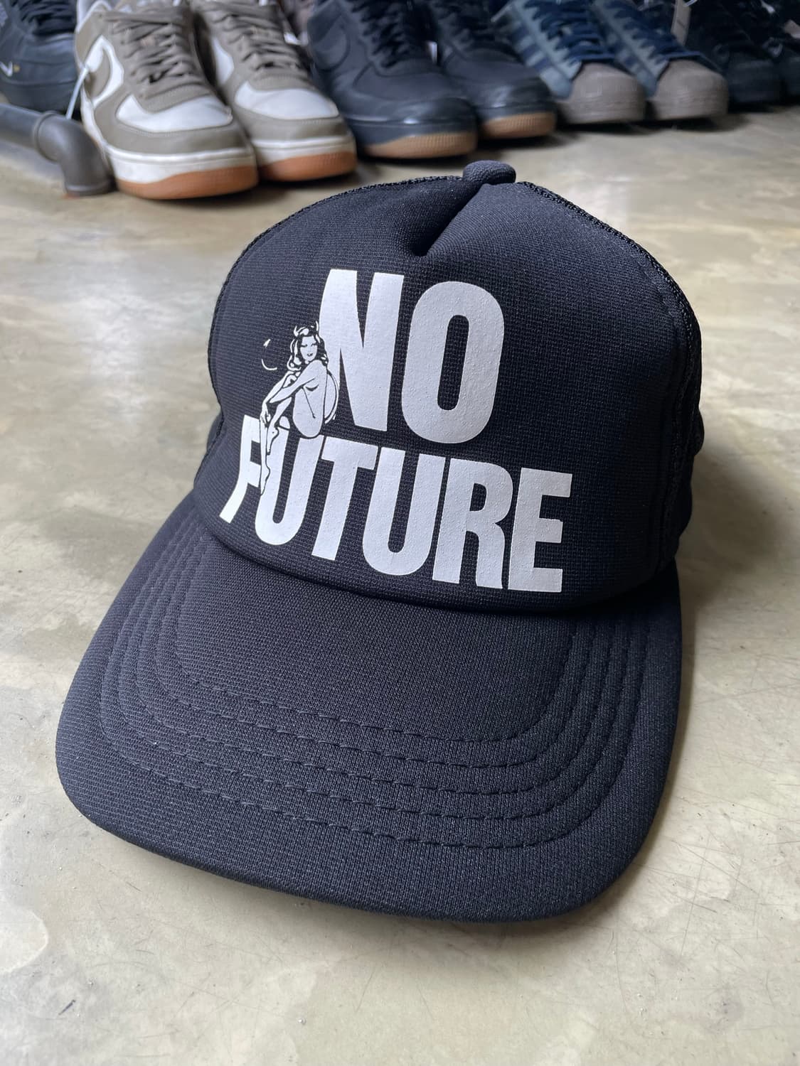 히스테릭 글래머 NO FUTURE 매쉬 블랙 상품이미지1