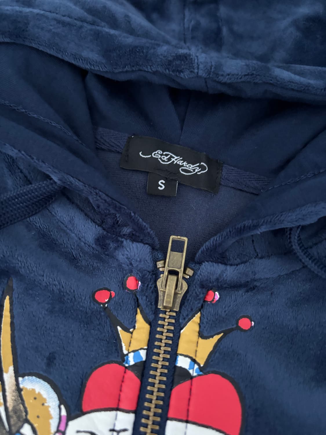 [새제품] 에드 하디 벨루아 벨벳 후드집업 팬츠 셋업 상품이미지5