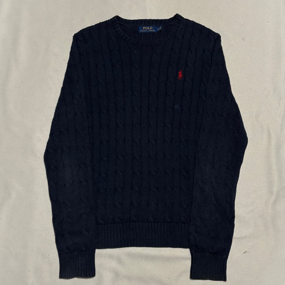 S 폴로랄프로렌 네이비 케이블 니트 상품이미지2