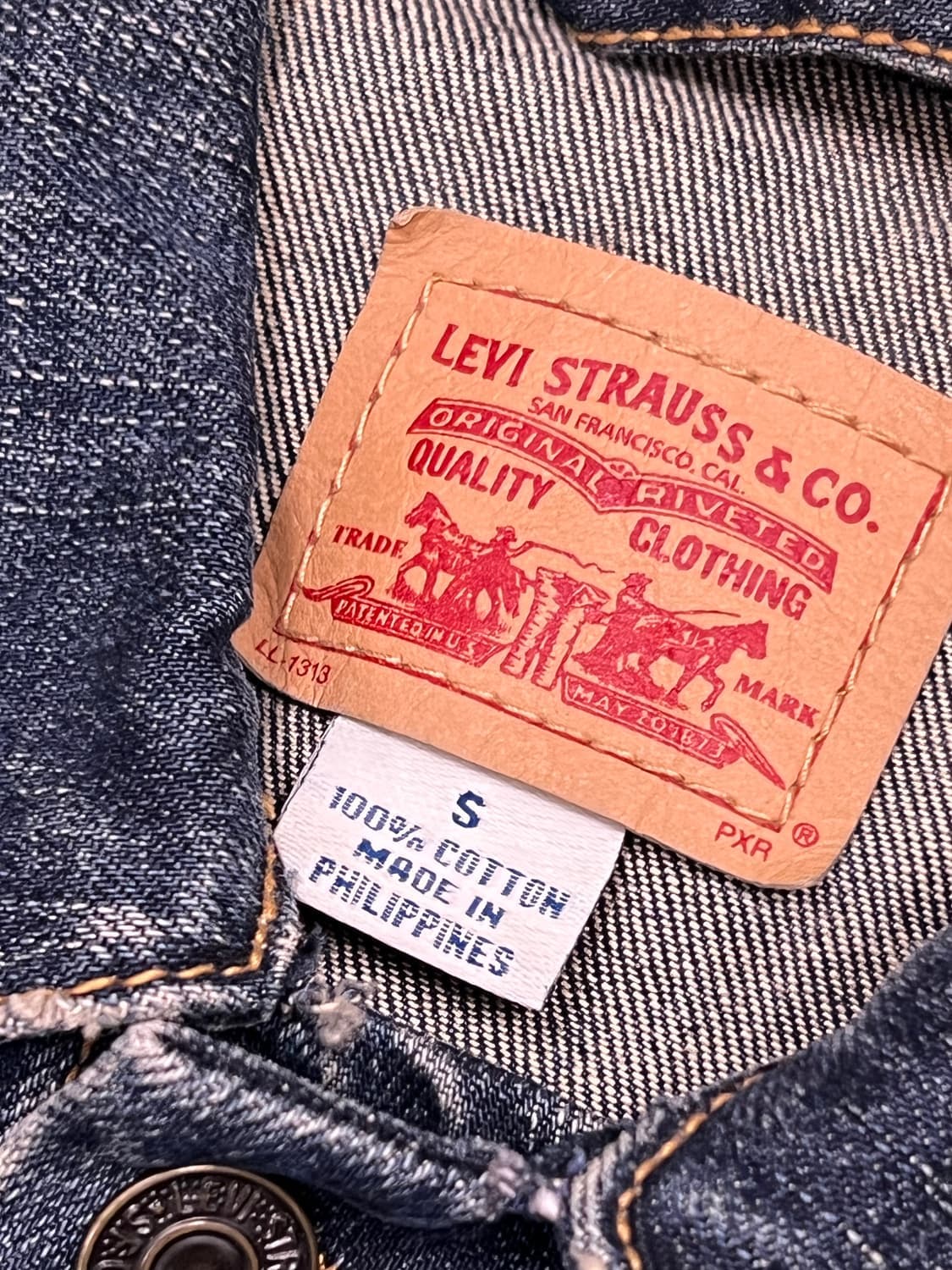 (S) 리바이스 우먼스 트러커 크롭 데님 자켓 상품이미지4