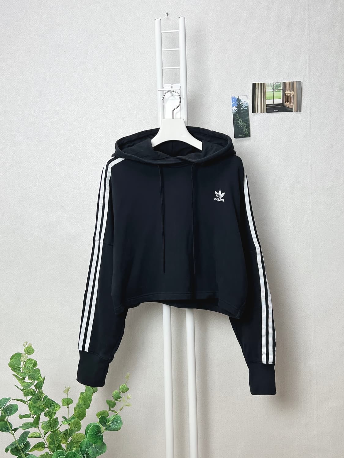 아디다스 크롭 후드티  상품이미지1