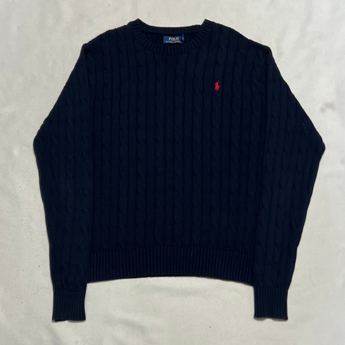 XL 폴로랄프로렌 네이비 케이블 니트 상품이미지2