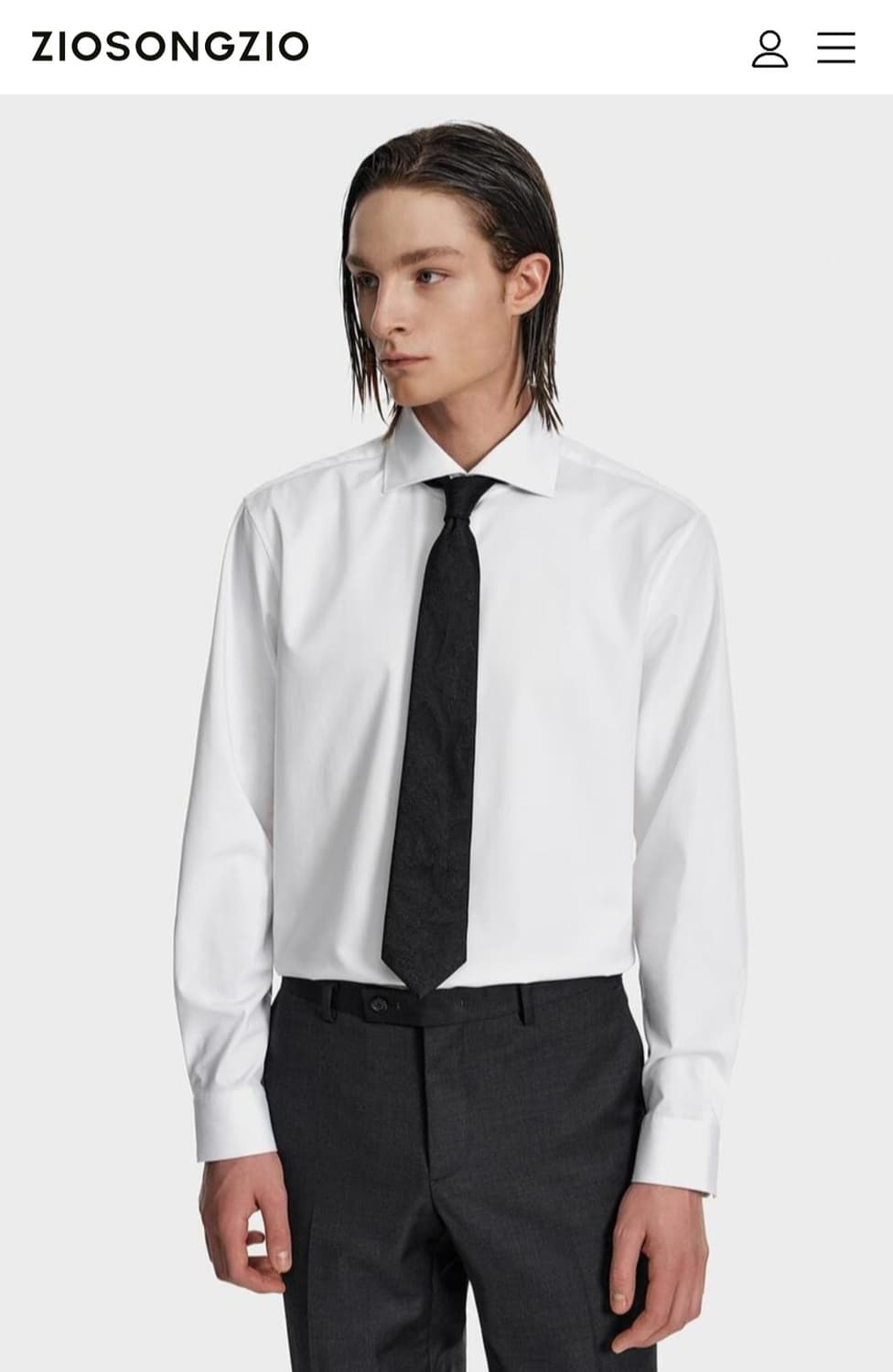 지오송지오 화이트 셔츠 (95)슬림핏 

 상품이미지1