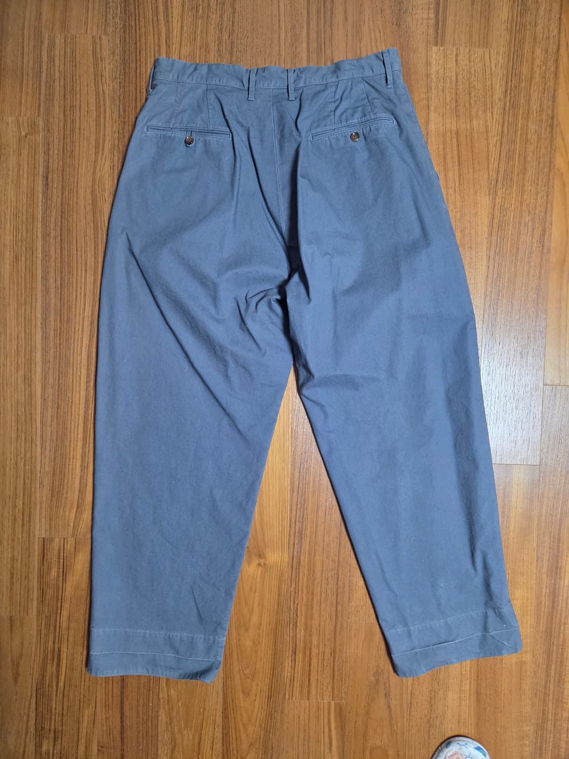 Anachronorm 블루 그레이 핀턱 와이드 팬츠 상품이미지6