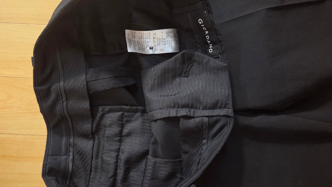 지오다노 검정 슬렉스 상품이미지2