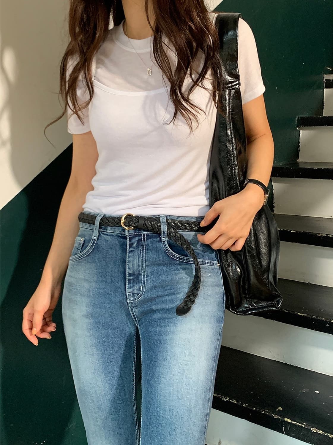새상품 / 슬림 롱부츠컷 데님팬츠 상품이미지4