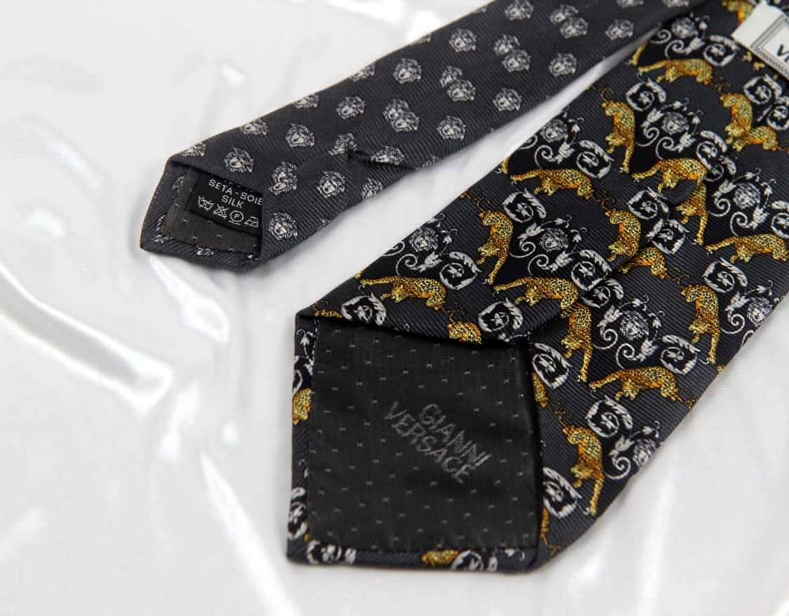 베르사체 9.1cm A등급 메두사 남자 명품 넥타이 상품이미지4