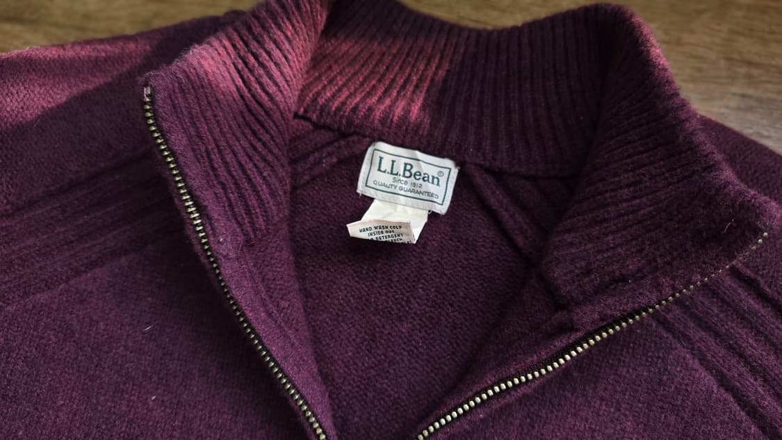 L.L.Bean 엘엘빈 메리노울 100% 니트  L~XL 상품이미지5