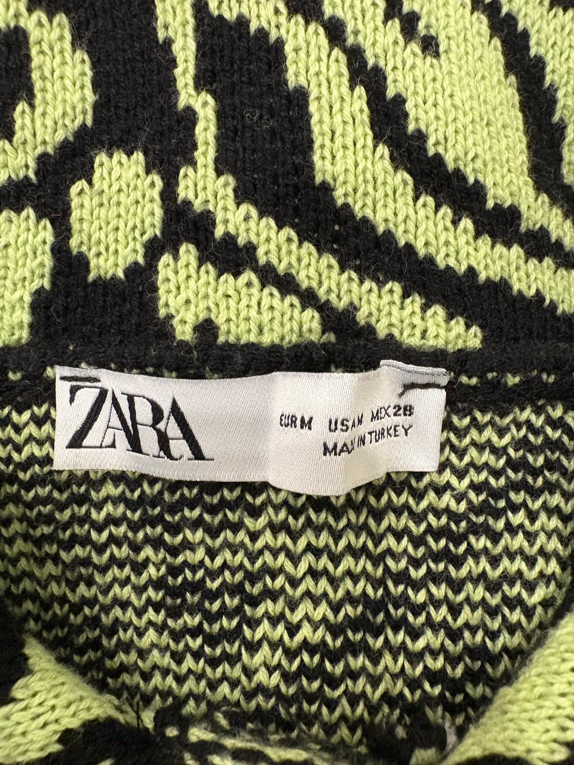 zara 레오파드/지브라 니트 가디건m 상품이미지4