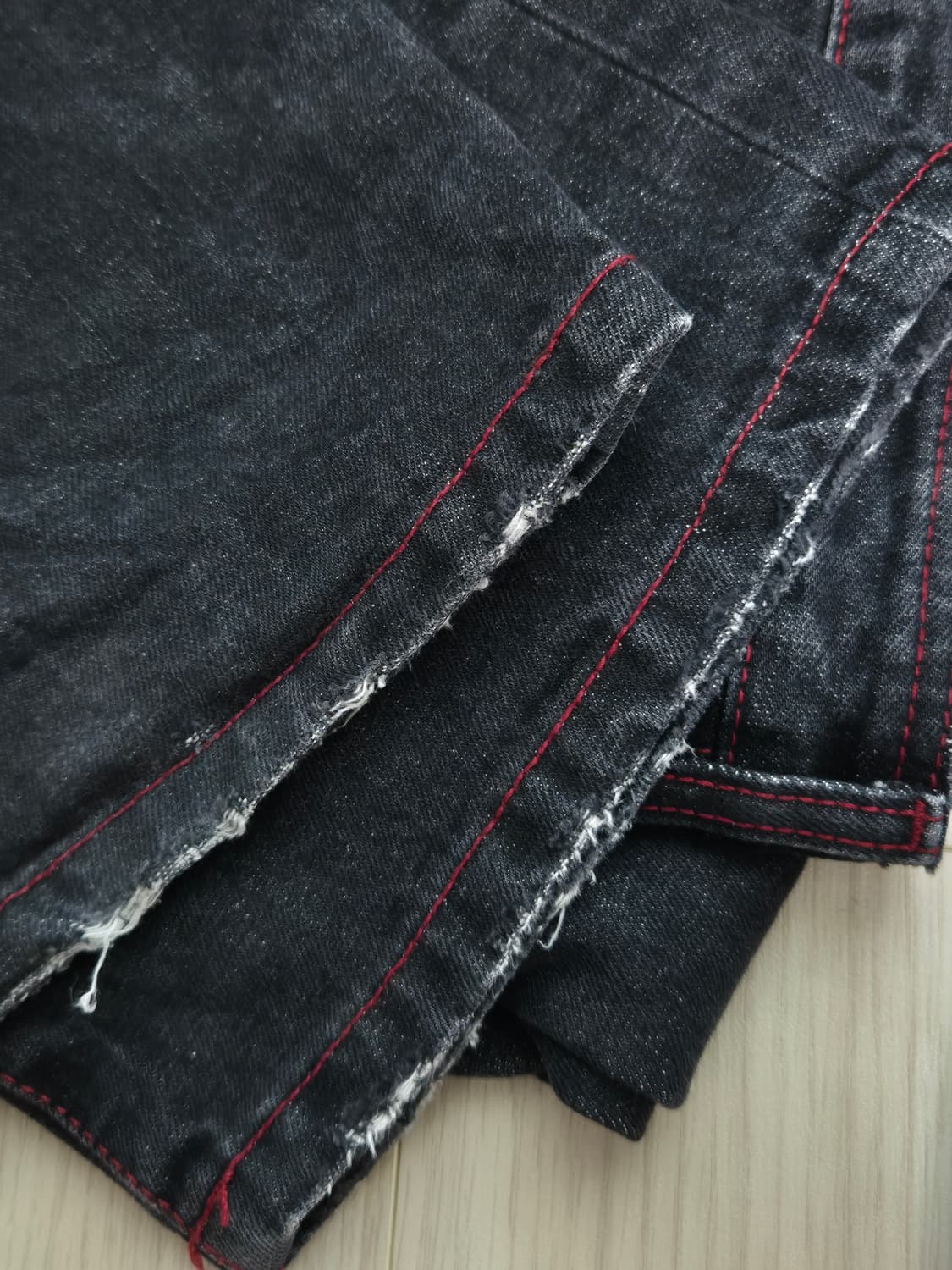 PNF 921 Washing Damaged Wide Denim 상품이미지3