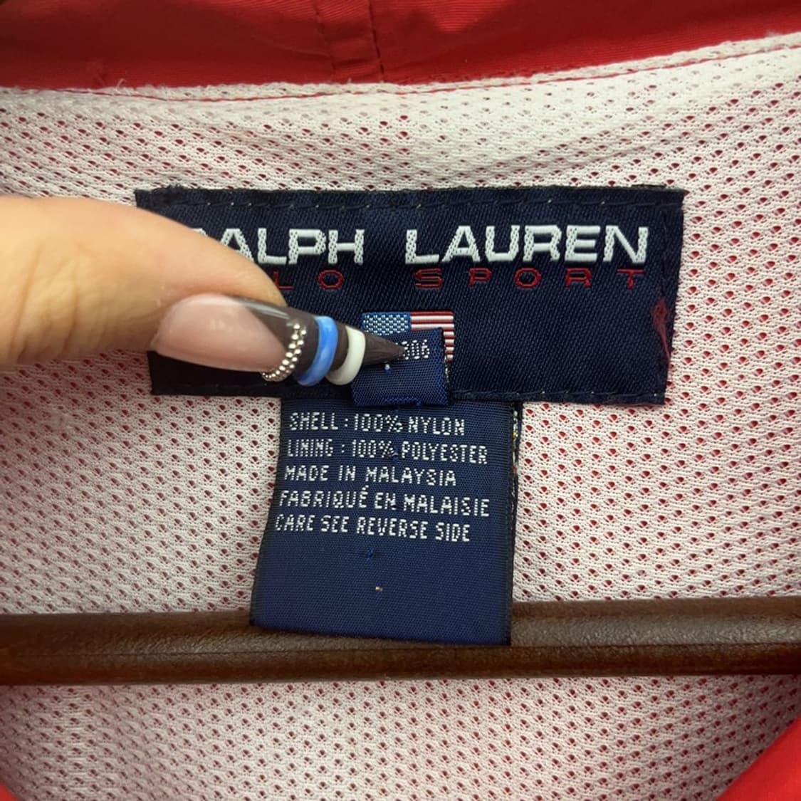 폴로 랄프로렌 올드스쿨 레트로 바람막이 자켓 L C07688 상품이미지6