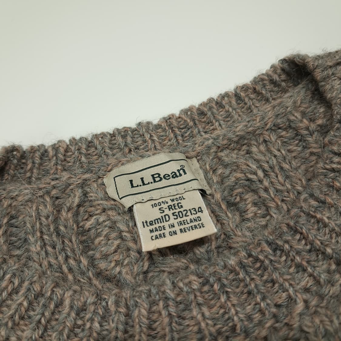 CL067 S 엘엘빈 Made in Ireland 피셔맨 케이블 멜란지 상품이미지3