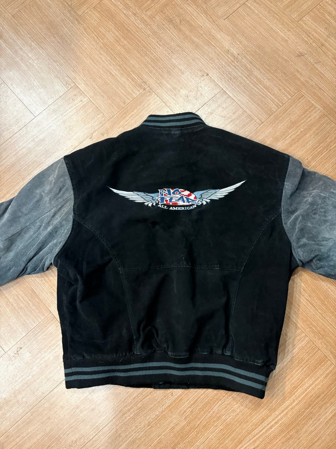 [XL] 노피어 레더 바시티 자켓 상품이미지4