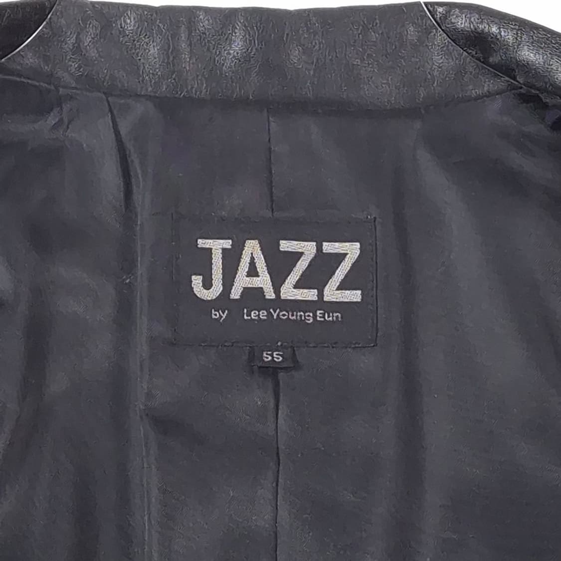 JAZZ 빈티지 무드 원버튼 리얼 레더 자켓 55 상품이미지6