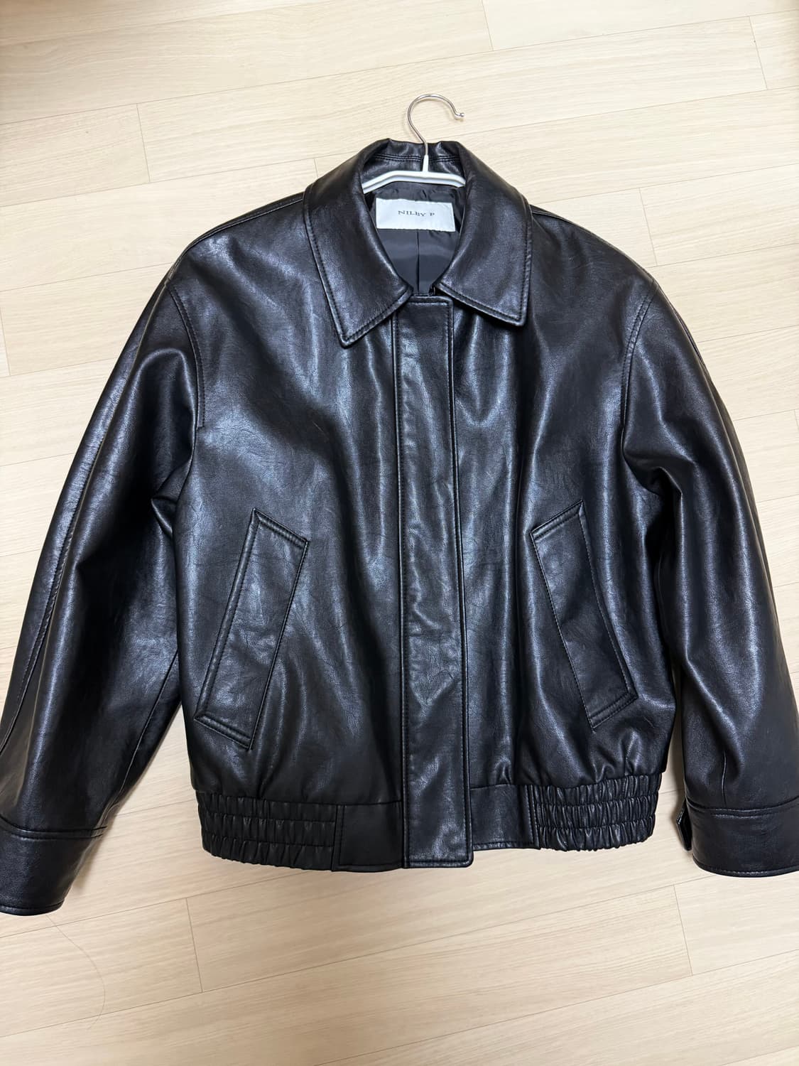 닐바이피 레더 집업 블루종 가죽자켓 Leather zip-up blous 상품이미지6