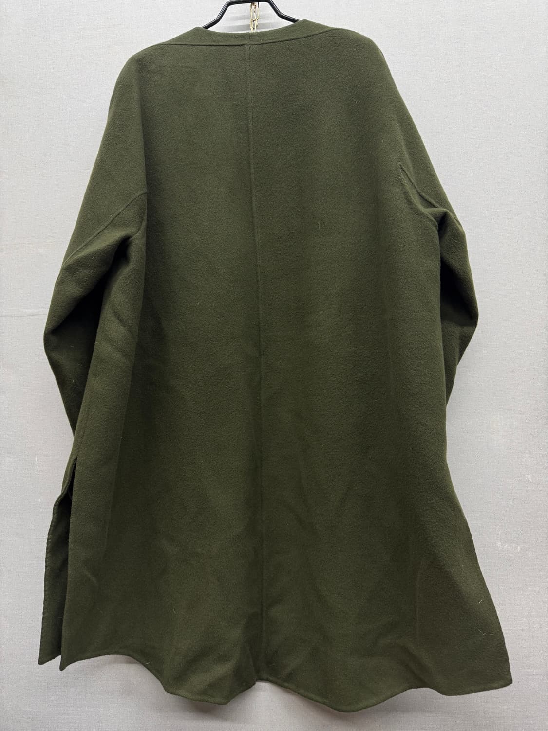 한섬 시스템 모(양모)/캐시미어 핸드메이드 오픈 코트S(M) 상품이미지4