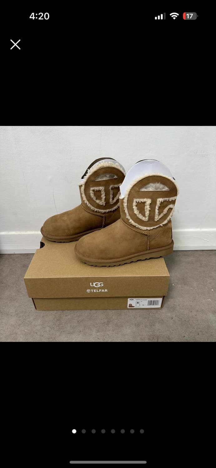 220 텔파 x 어그 부츠 미니 체스트넛 ugg telfar 상품이미지1