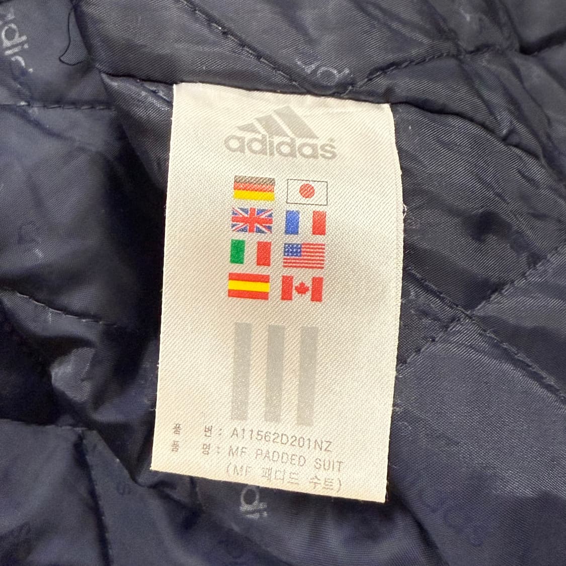 아디다스 네이비 패딩 점퍼 자켓 상품이미지6