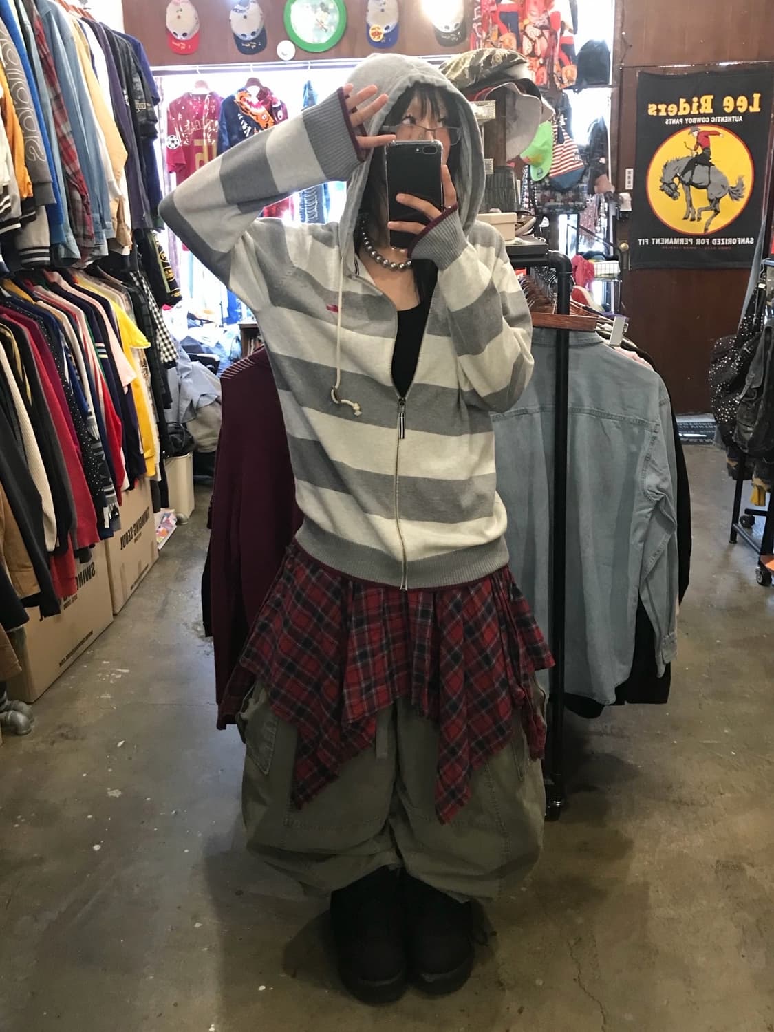 버버리 스트라이프 후드 집업 상품이미지3