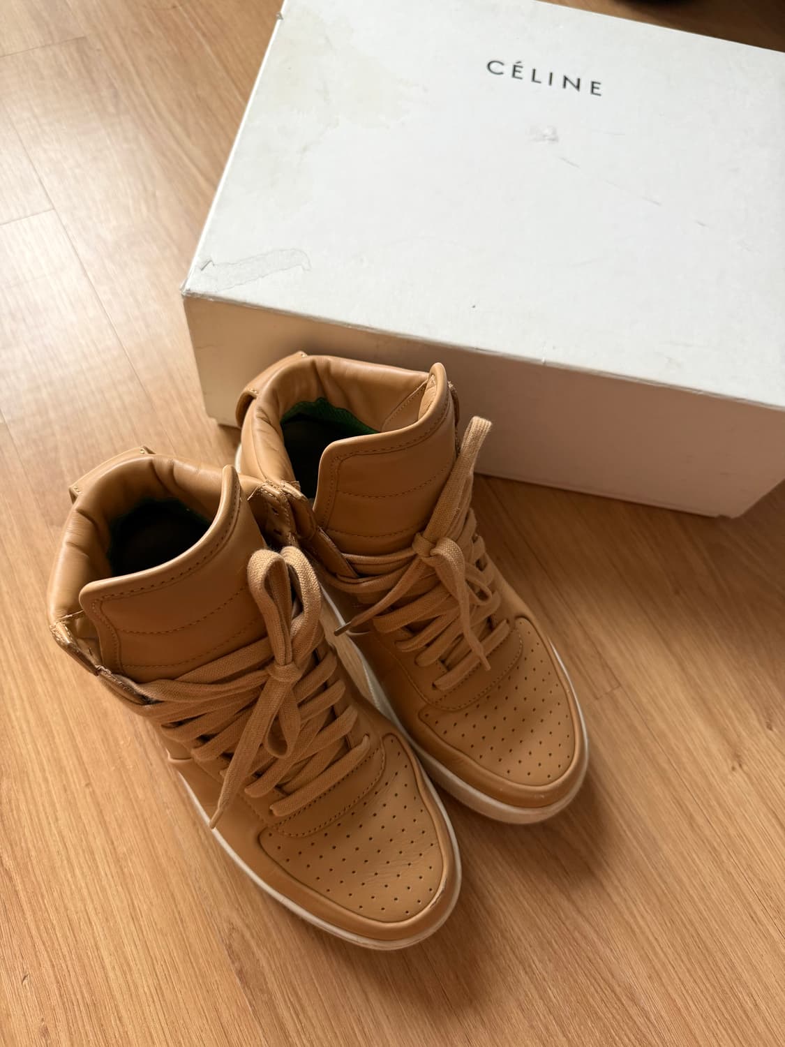 올드 셀린느 덩크 하이탑 스니커즈  38(250mm) 상품이미지1