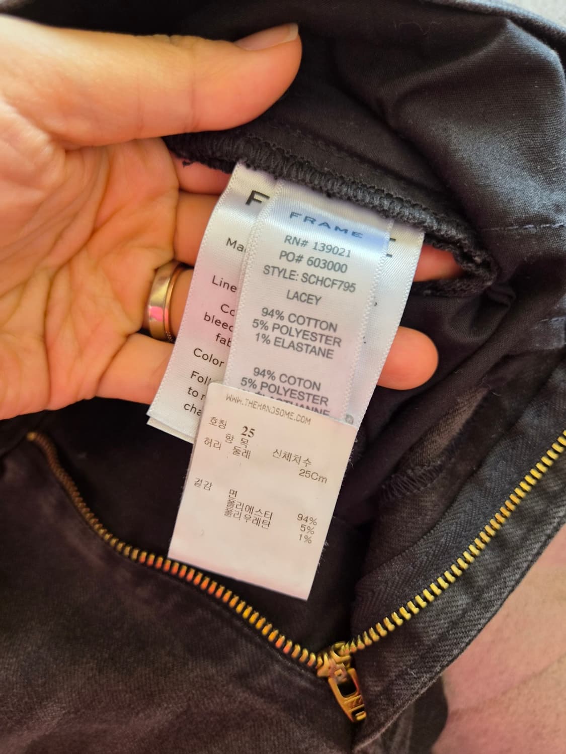 프래암 Frame denim 여성 밑단펀칭부츠컷팬츠 25사이즈 상품이미지7