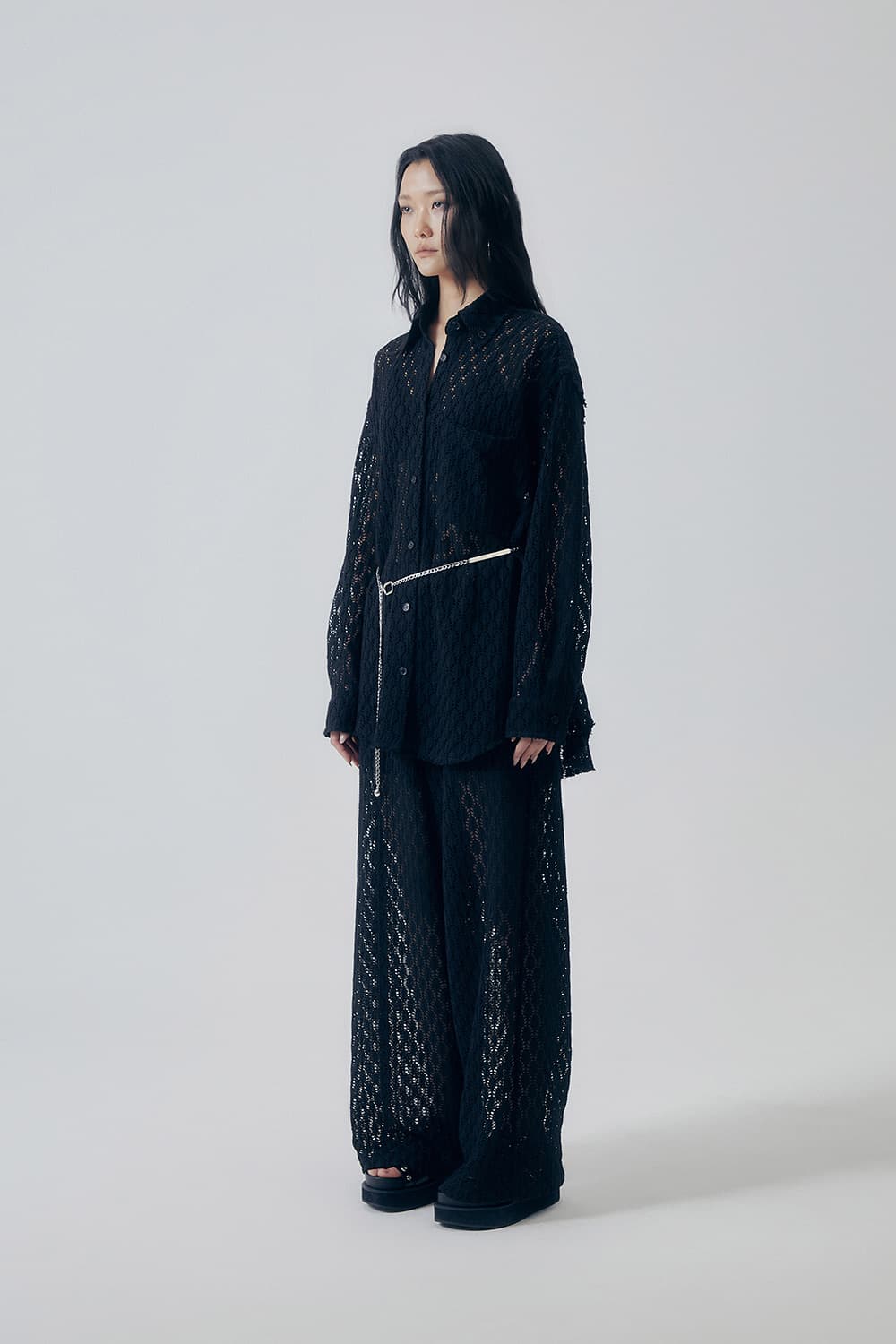 트리밍버드 Lace Embellished Set-up Shirt 상품이미지3