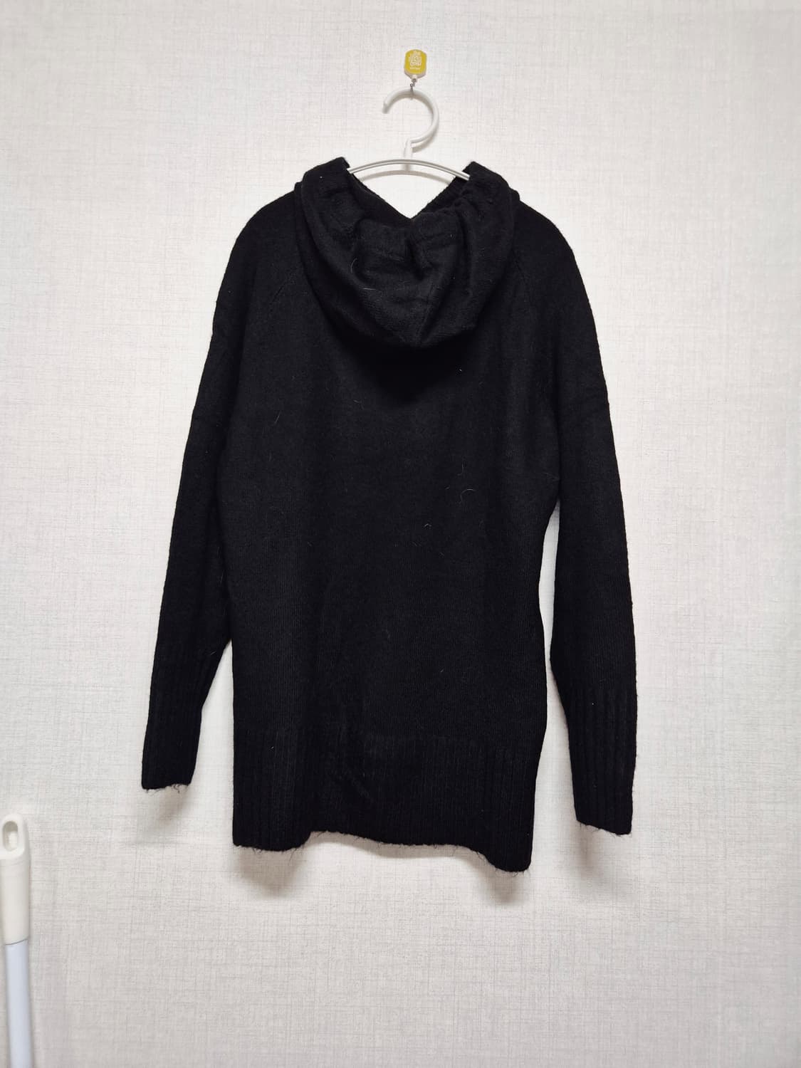 블랙 니트 후드티 상품이미지2