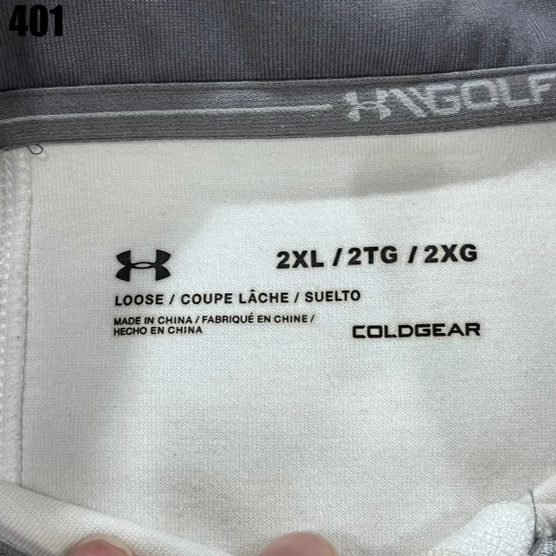 언더아머 화이트 하프집업  상품이미지2