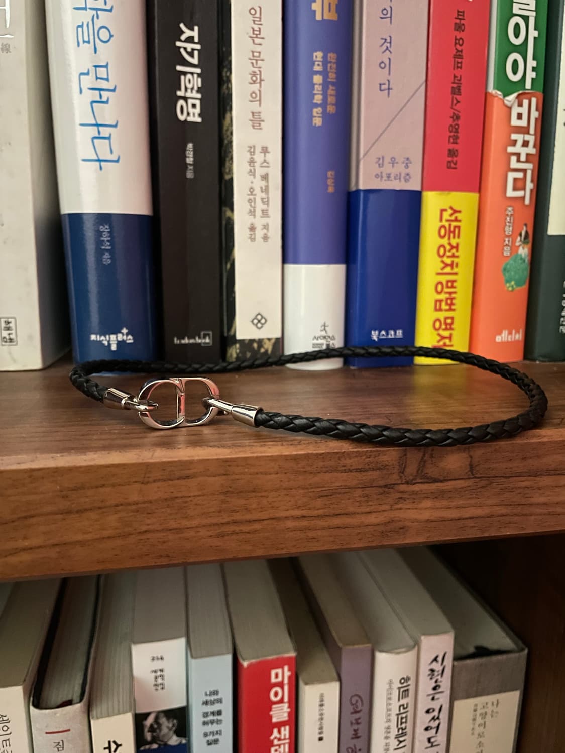 CD Icon 브레이드 가죽 더블 팔찌 M사이즈 상품이미지1