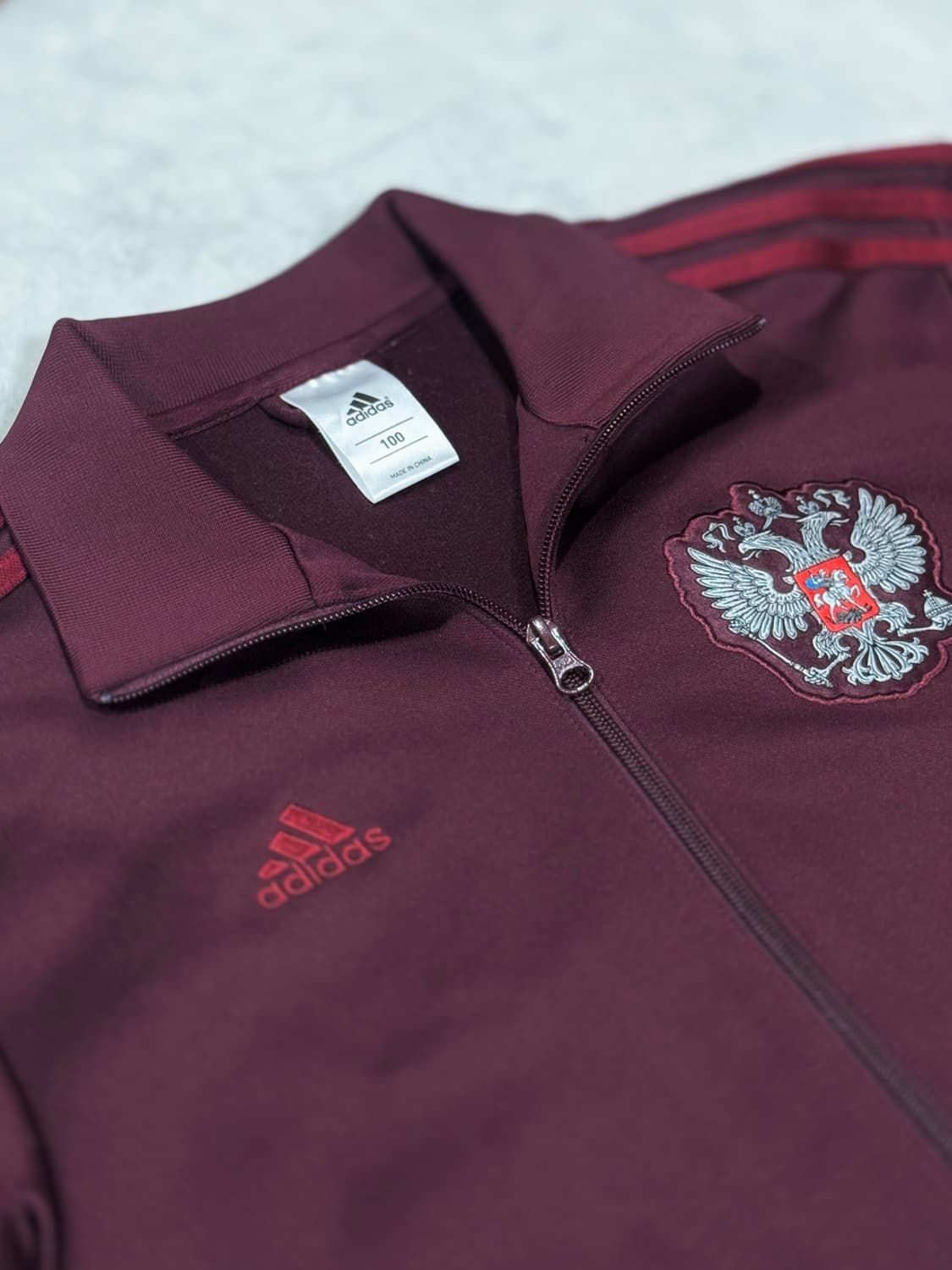 아디다스 버건디 러시아 트랙탑 져지 상품이미지2