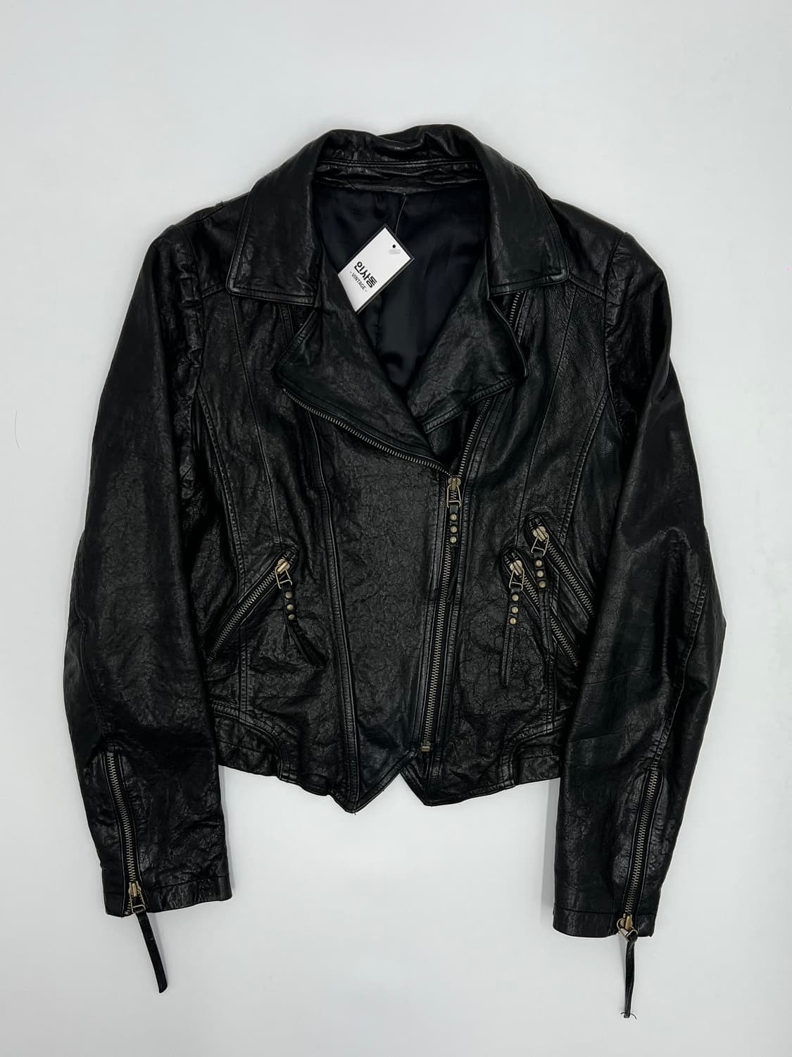 빈티지 램스킨 레더자켓 상품이미지1