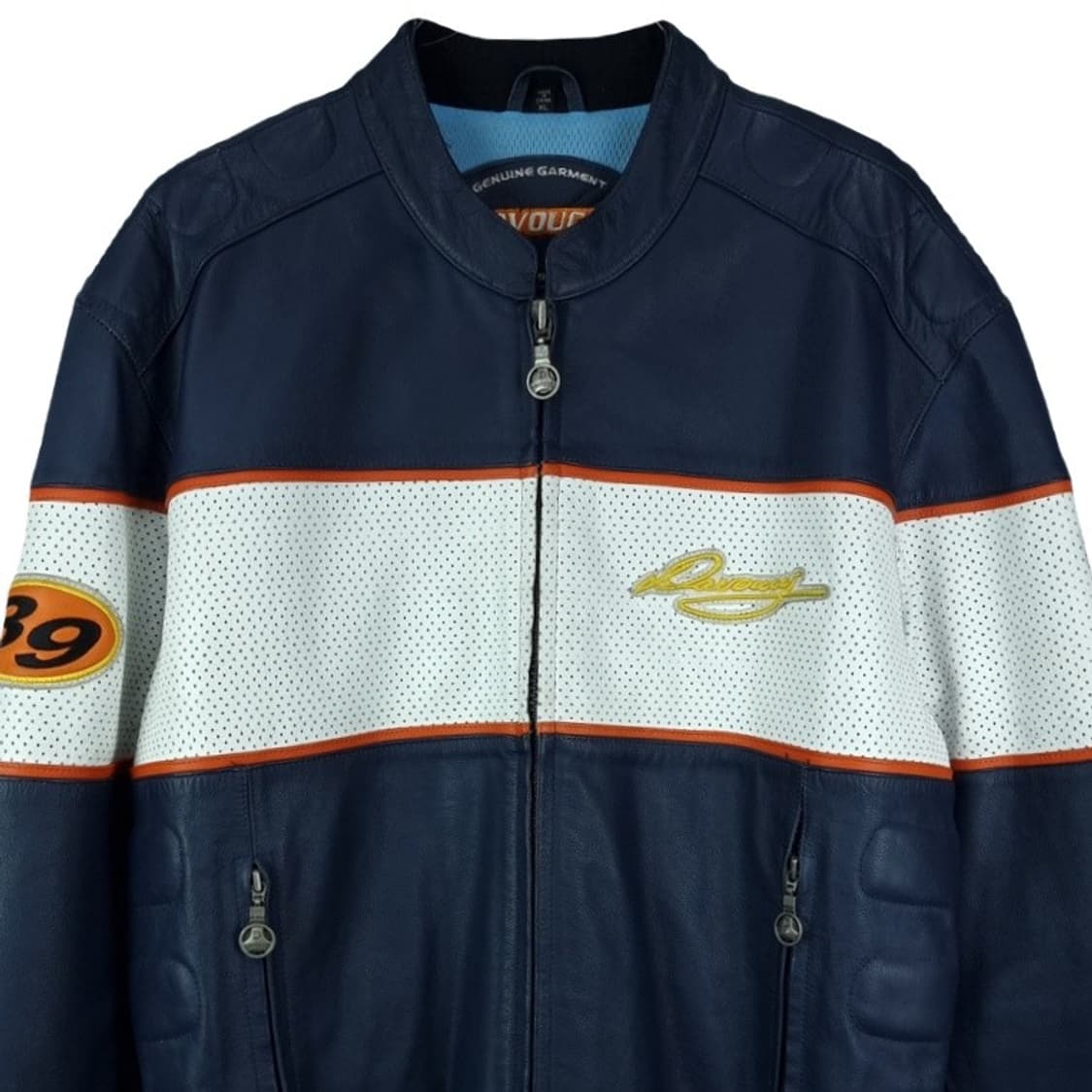 [아메리칸빈티지] 리얼 레더 올드스쿨 바이커 레이싱 자켓 M17569 상품이미지4