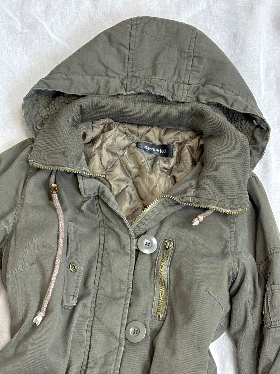 Jpn y2k 끈조절 디테일 야상 상품이미지2