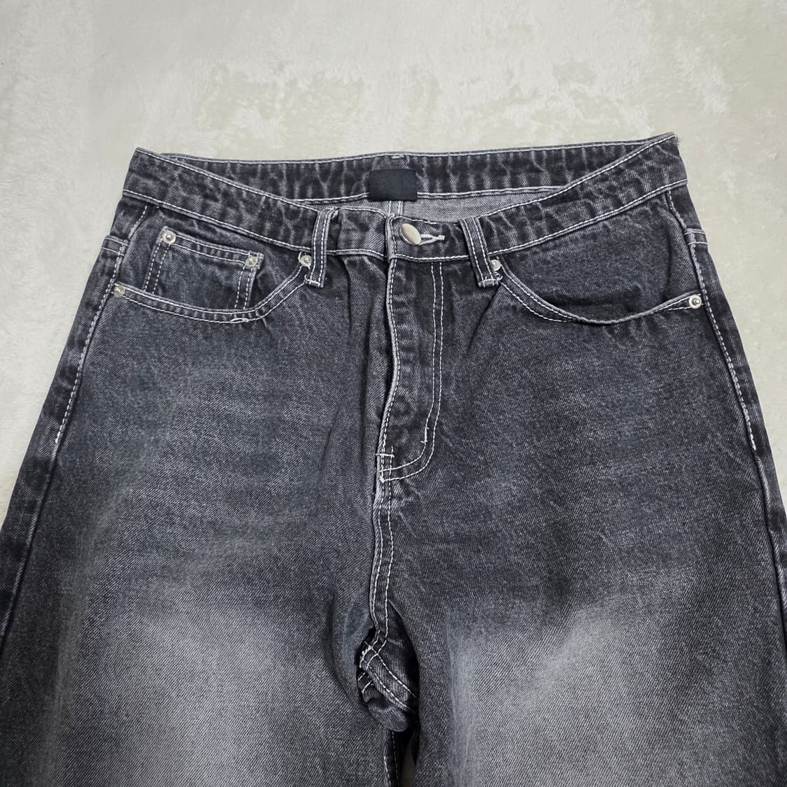 (L)트릴리온 공용 워싱 데님 팬츠 상품이미지2