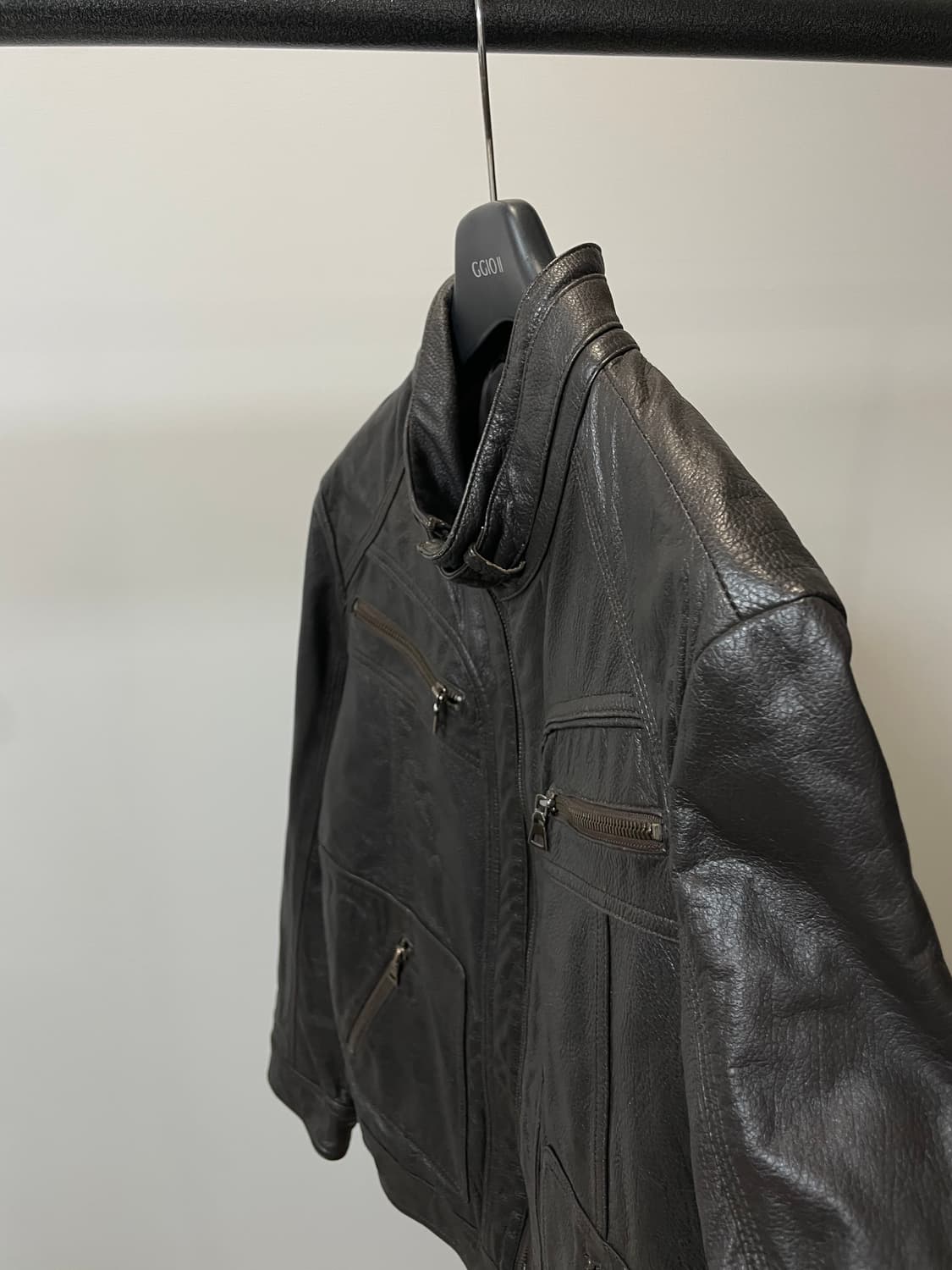 (L) 딥브라운 양가죽 가죽자켓 상품이미지3