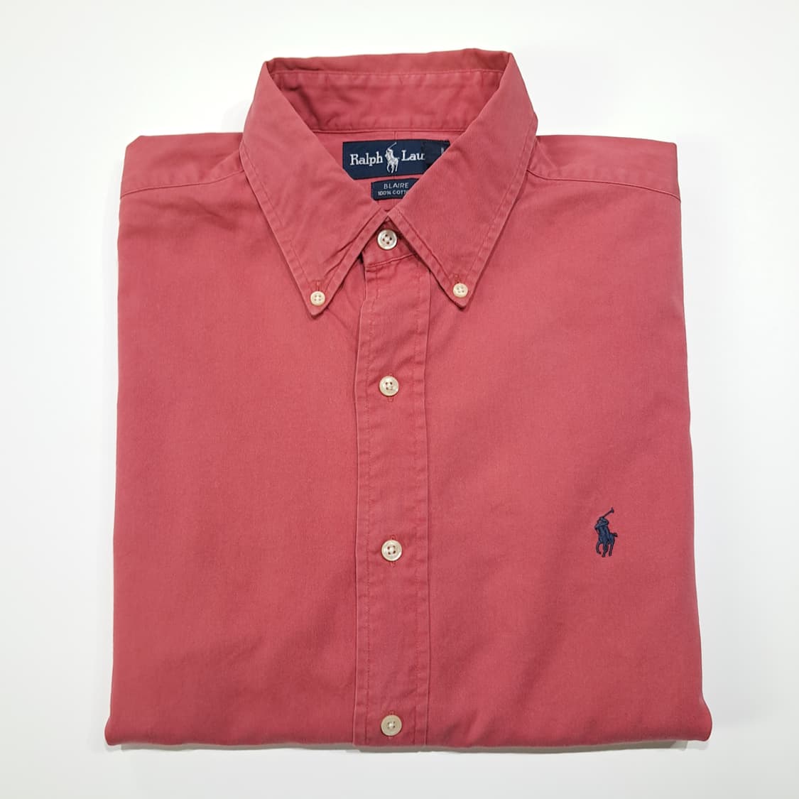 CL779 L 폴로 90s 미국판 버튼다운 빈티지 핑크 셔츠 남방 상품이미지7