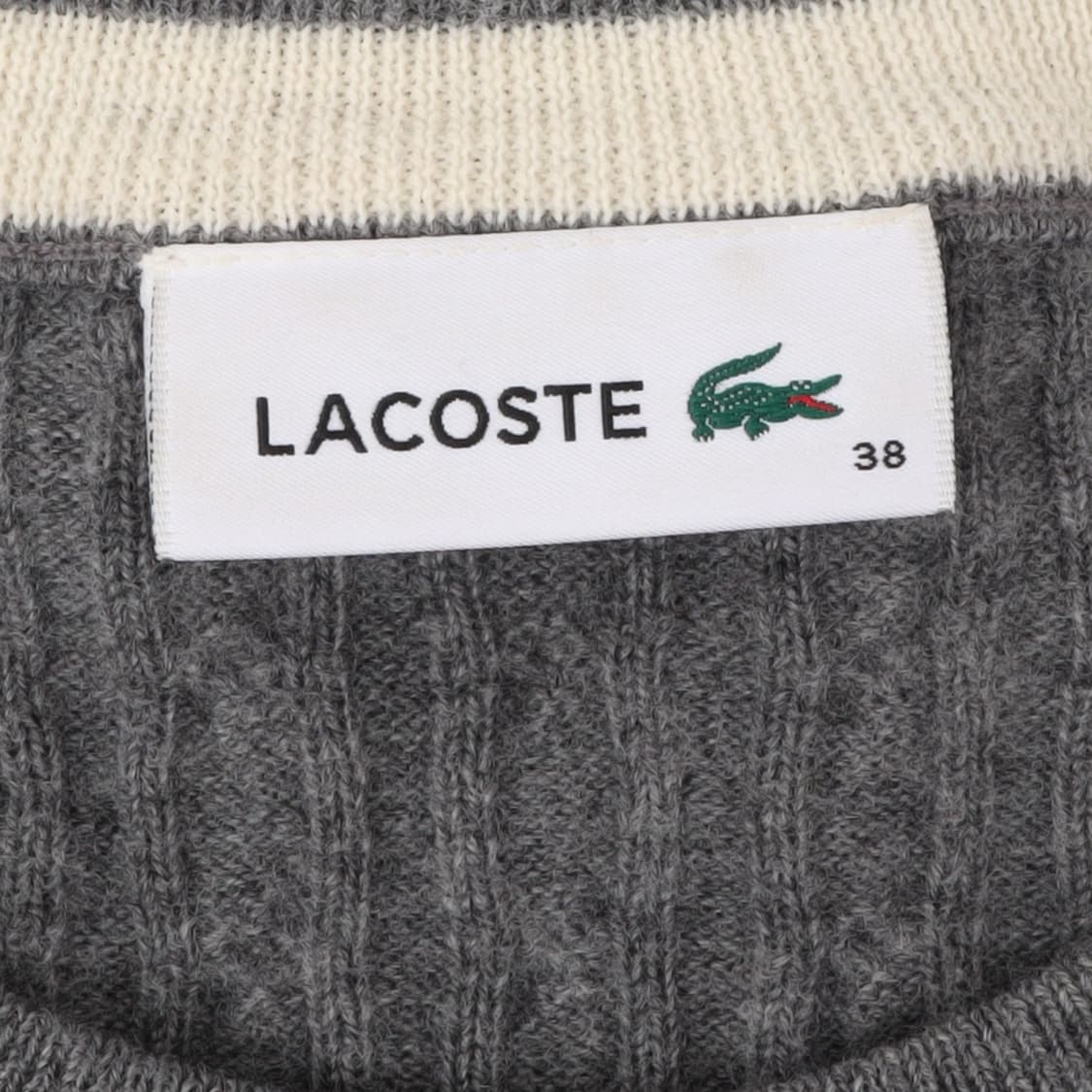 라코스테 그레이 울 케이블 니트 상품이미지8