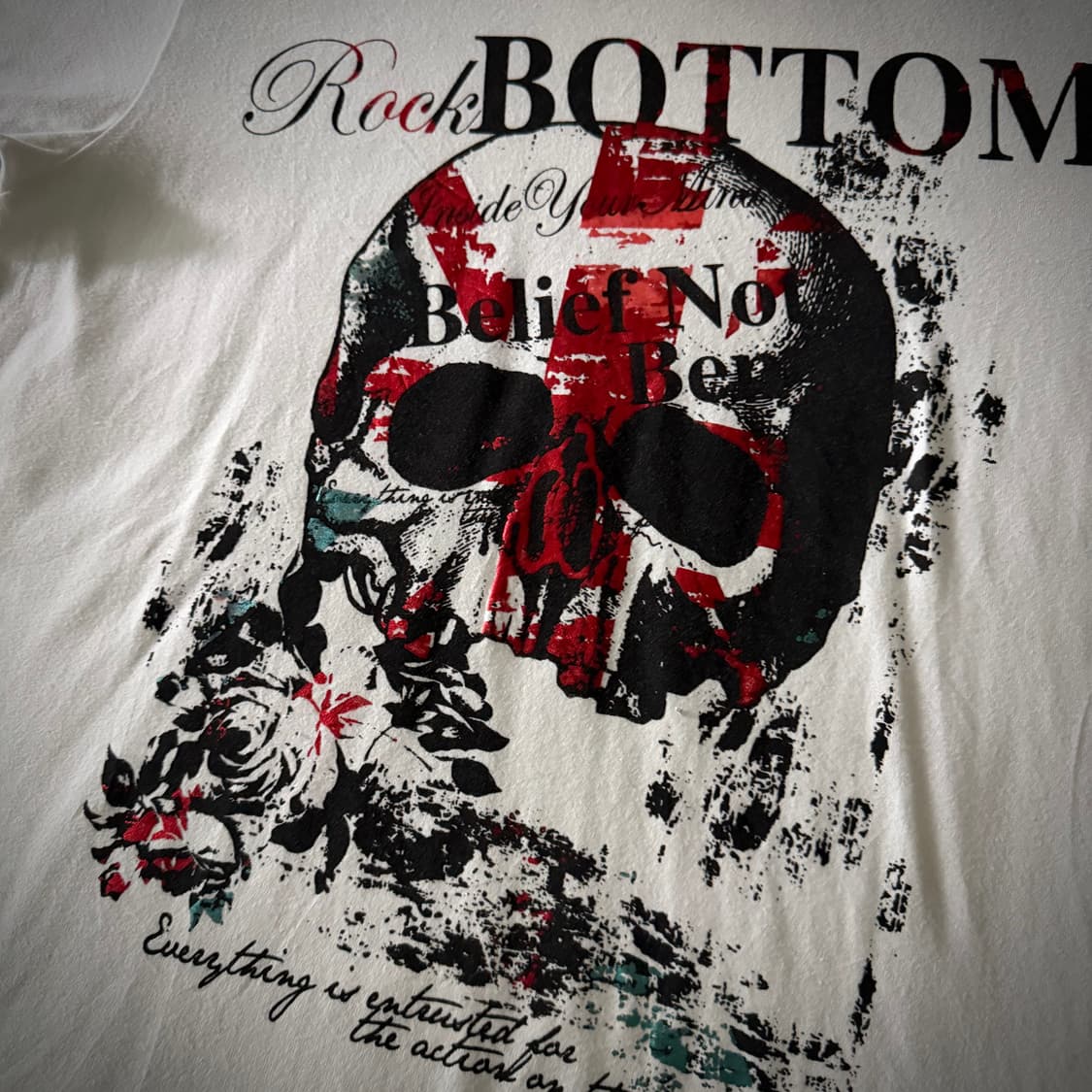 Skull y2k vintage t shirt 상품이미지3