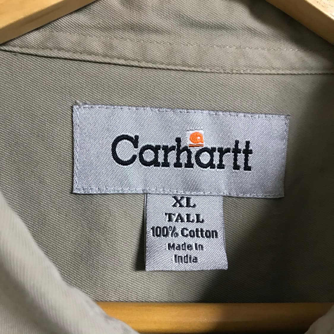 칼하트 베이지 FR 반팔 단색셔츠 상품이미지3