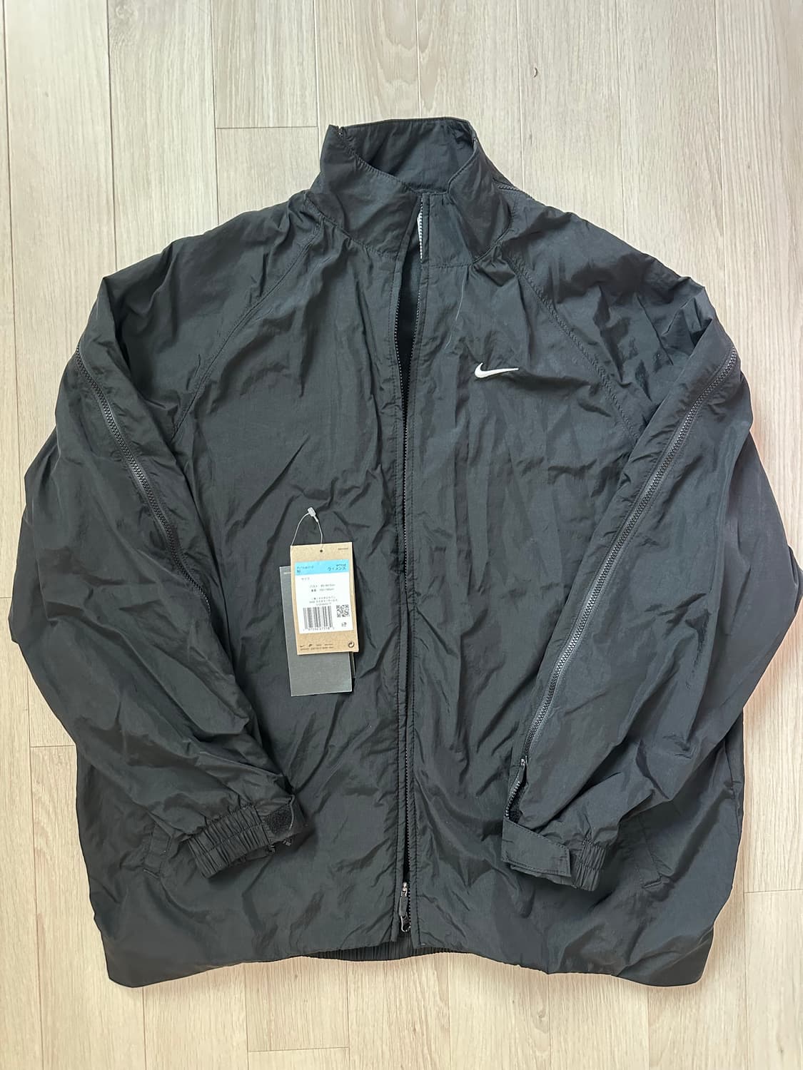 나이키 NSW 컬렉션 오버사이즈 리펠 풀집업 자켓 [블랙-M] 상품이미지6