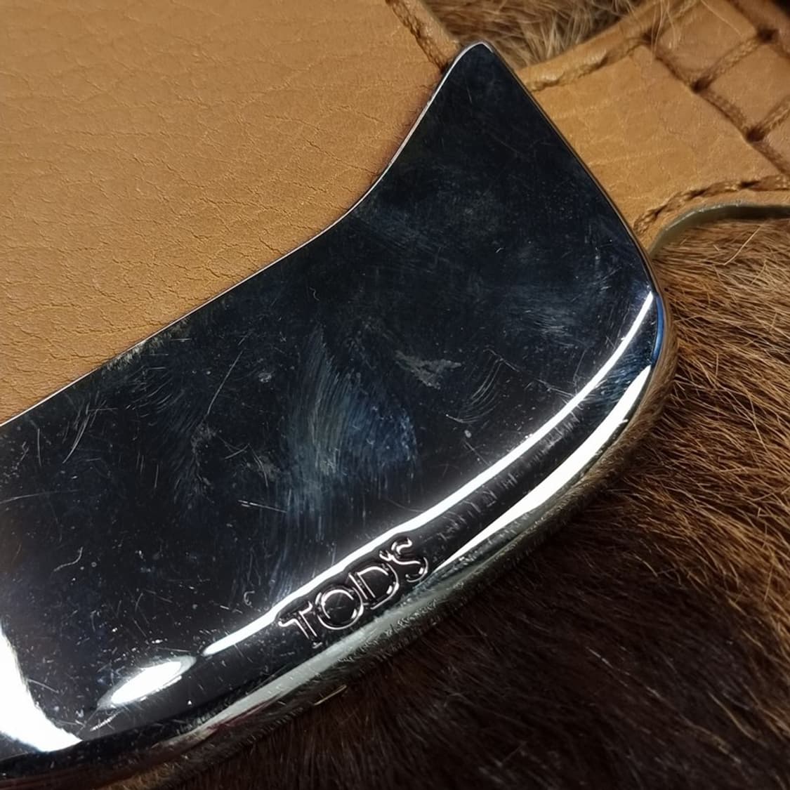 [토즈 송치 퍼 리얼 레더 숄더백 P01265 상품이미지10