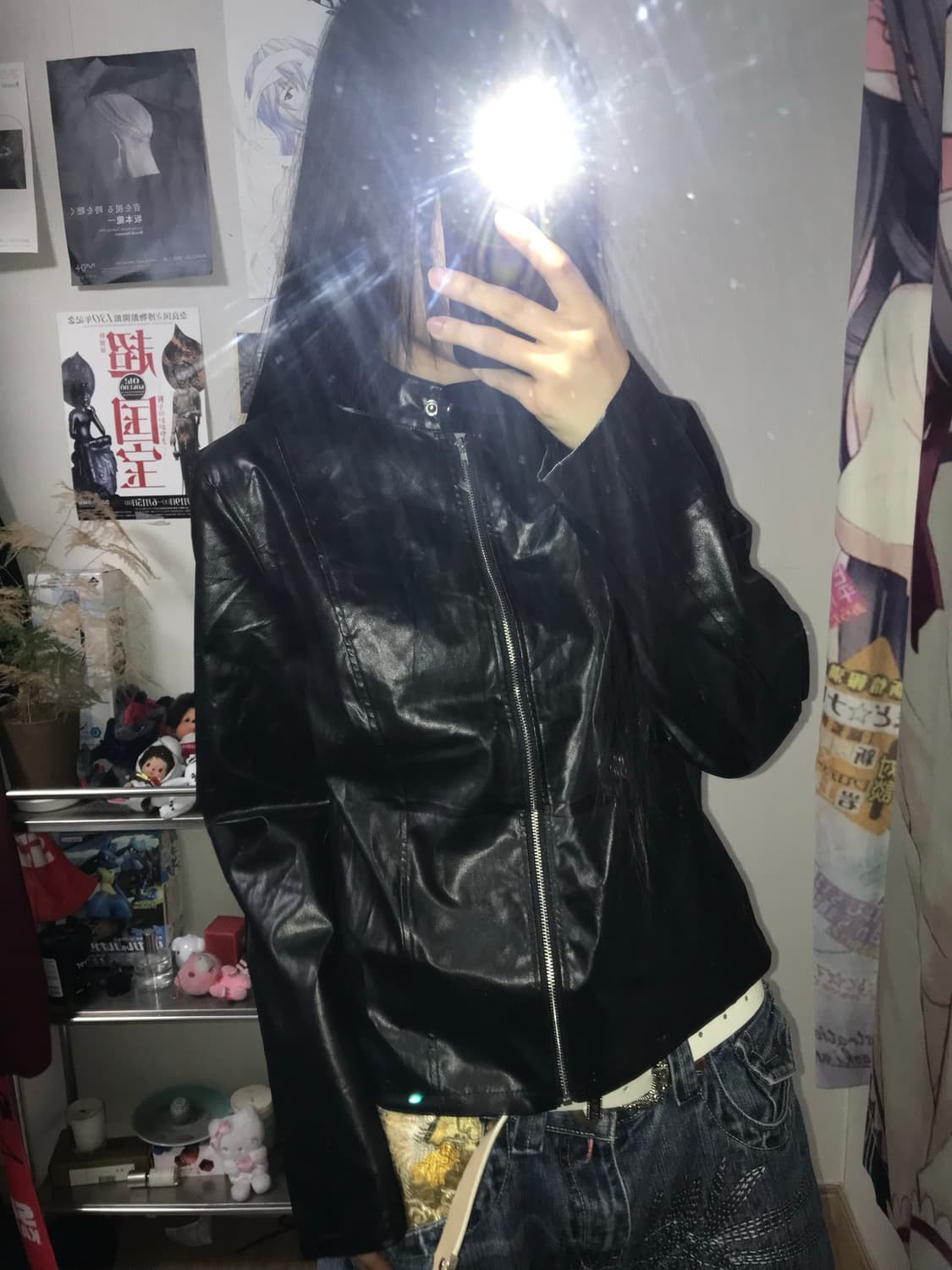 재패니즈 락시크 바이커 레자 자켓 상품이미지1