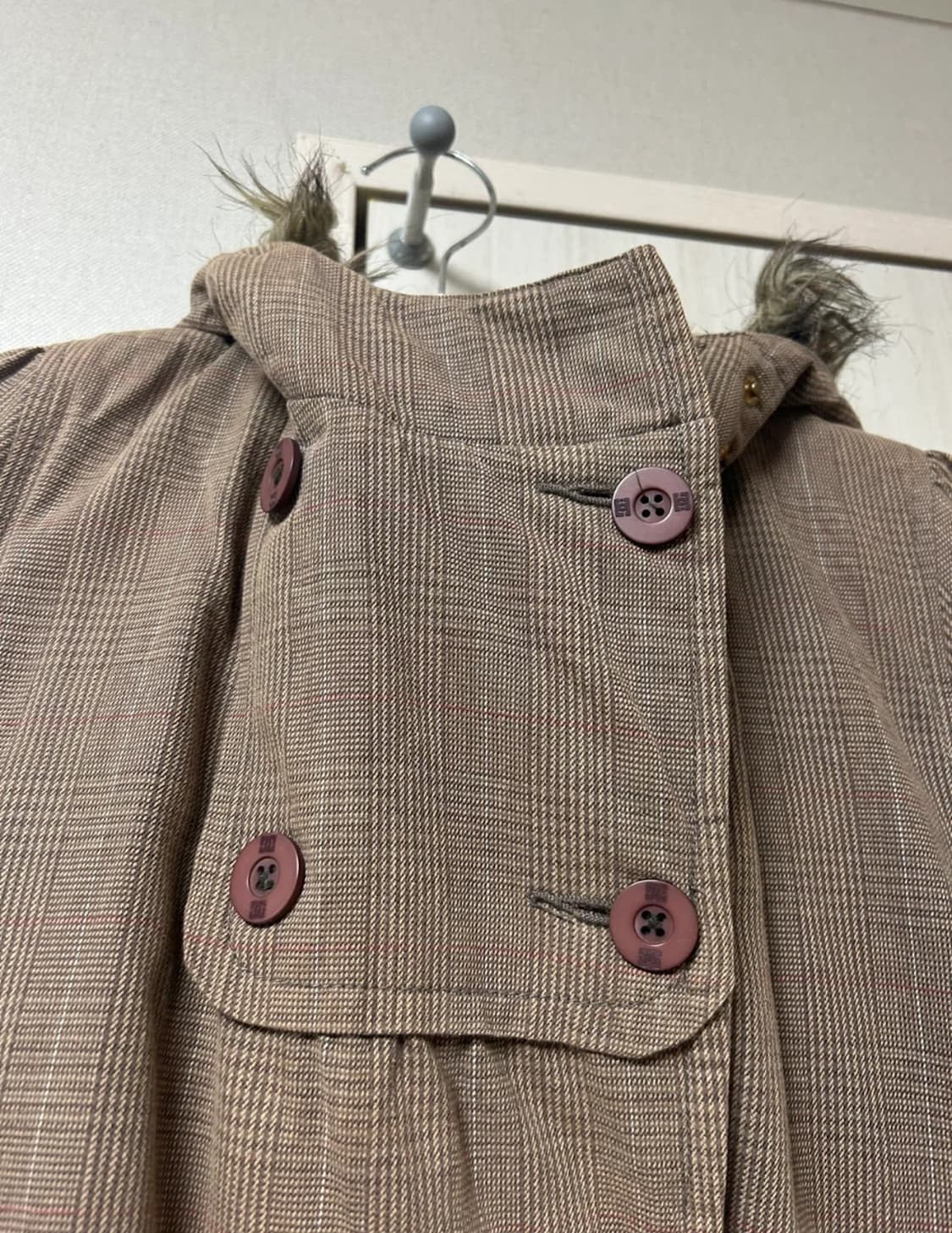 Y2K 빈티지 브라운 후드 점퍼 퍼 자켓 아카이브엑스 갸루 일브 상품이미지4