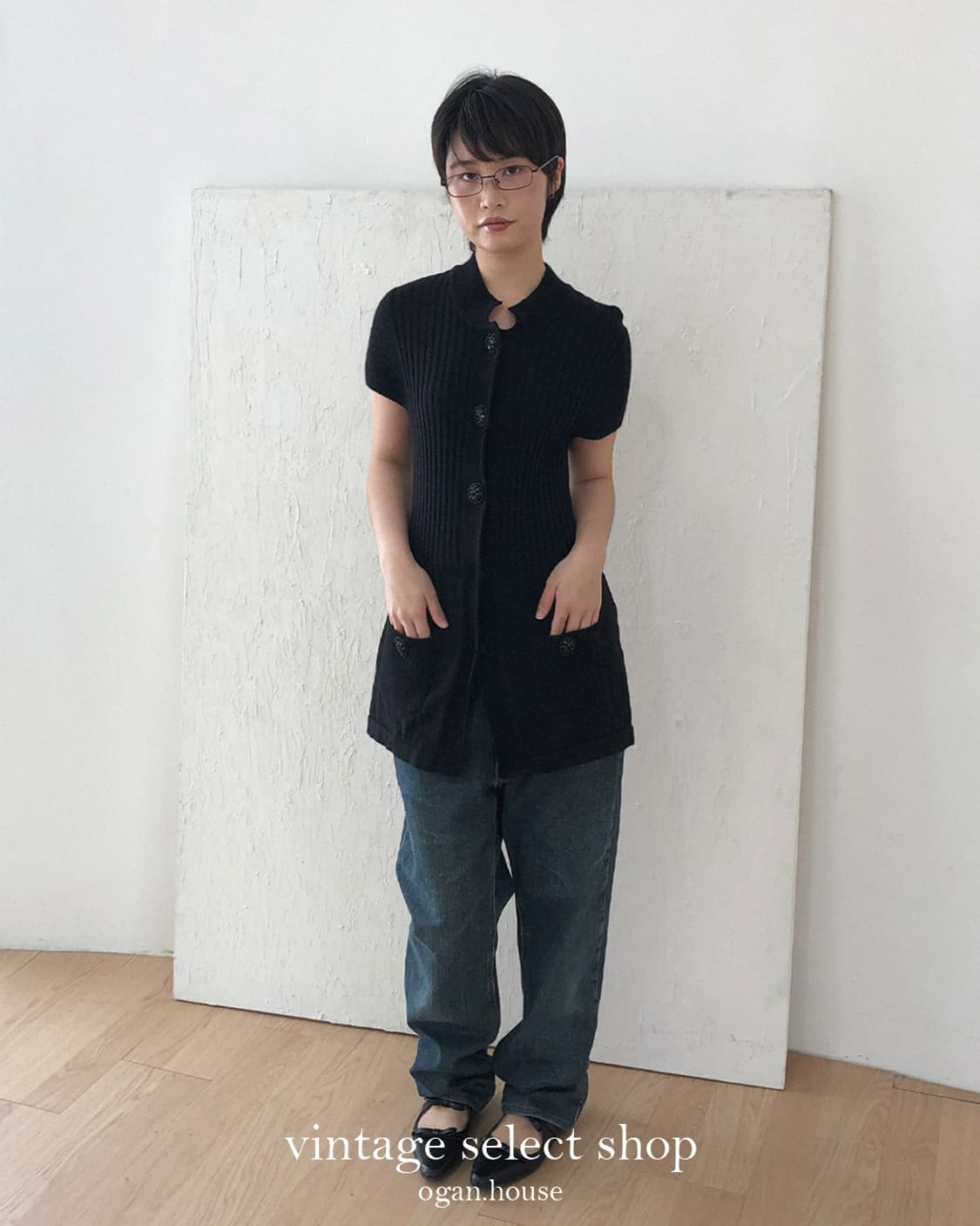 vintage ribbed knit mini dress 상품이미지4