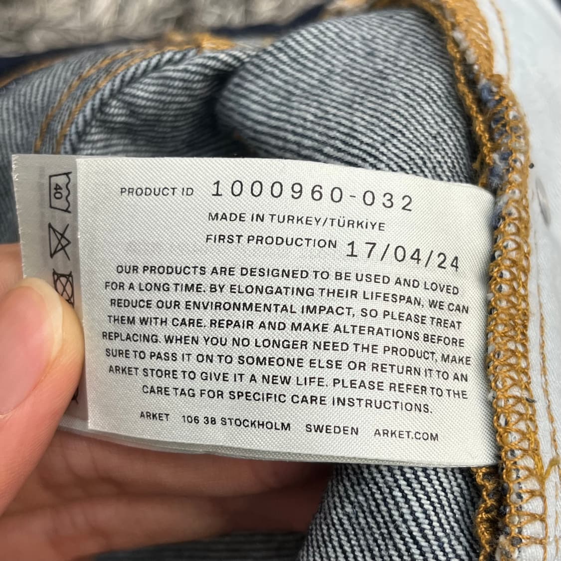 아르켓 루즈 스트레이트 진 청바지 (32) 상품이미지5