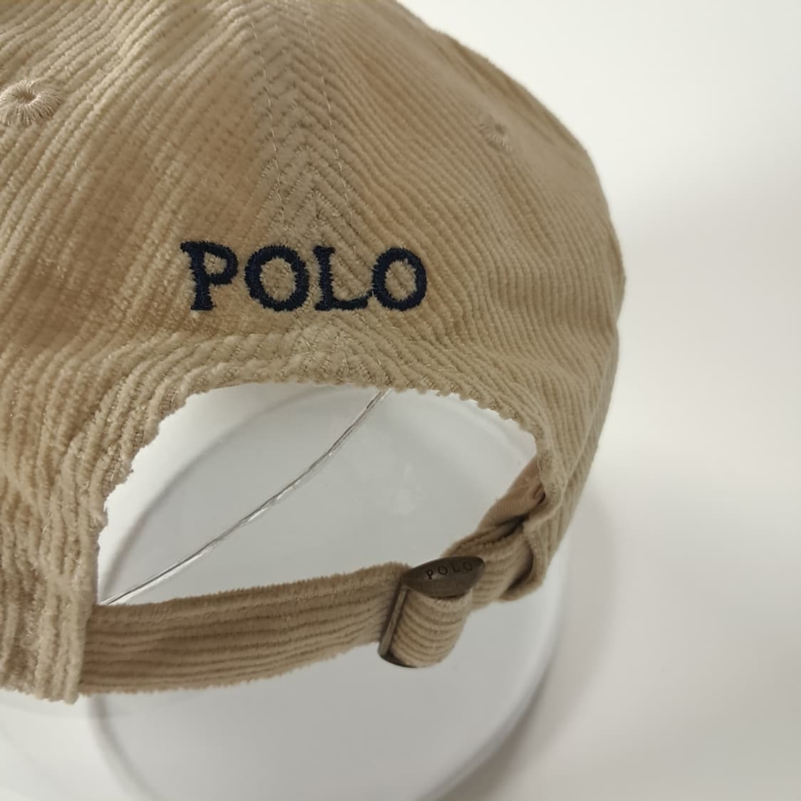 CK422 L 폴로 코듀로이 포니자수 베이지 볼캡 모자 상품이미지6