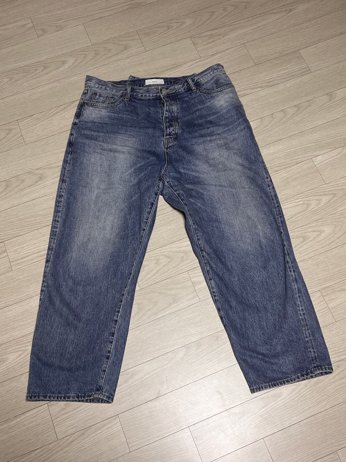 아워셀브스 와이드 테이퍼드 데님 3 워시드블루  상품이미지1