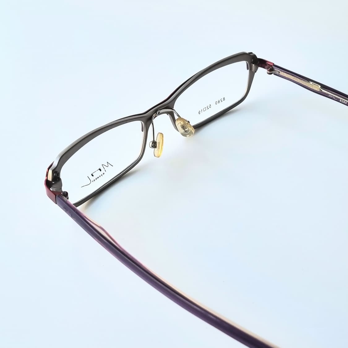 데드스탁  긱시크 사각 레드&실버 투톤 안경테 349 상품이미지4