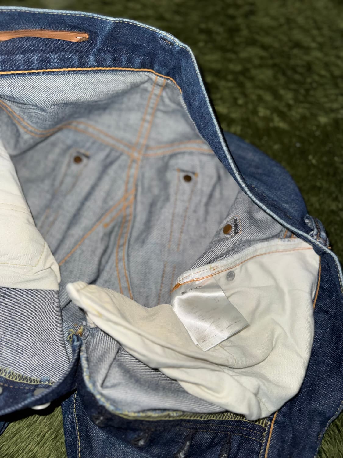 마스터피스 MADE IN JAPAN 버튼 플라이 셀비지 데님 팬츠 상품이미지4