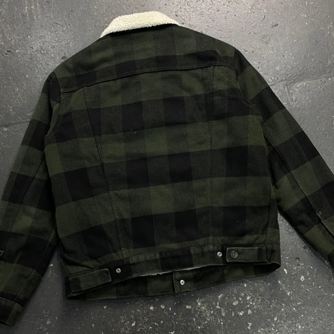 100 리바이스 체크 쉐르파 자켓 상품이미지5